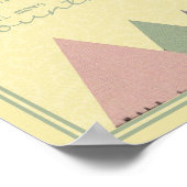 「目を覚ますと寝なさい」プリント ポスター (角)