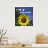 目を覚ますと、それは美しい日のポスターだ。 ポスター (キッチン)