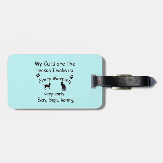 目を覚ますのは猫だ ラゲッジタグ (裏面横)