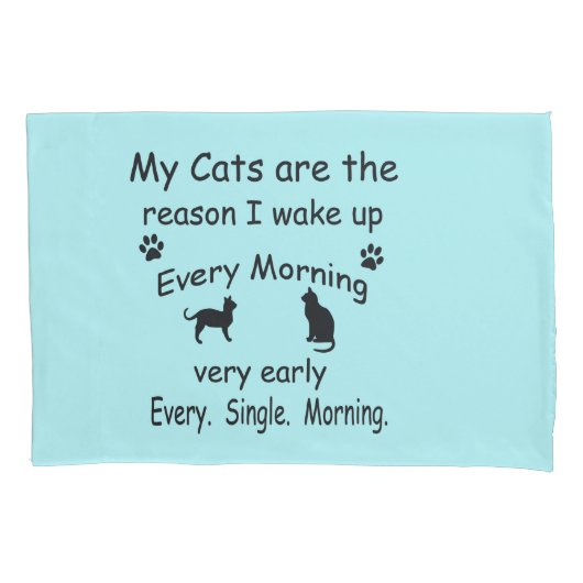 目を覚ますのは猫だ 枕カバー (正面)