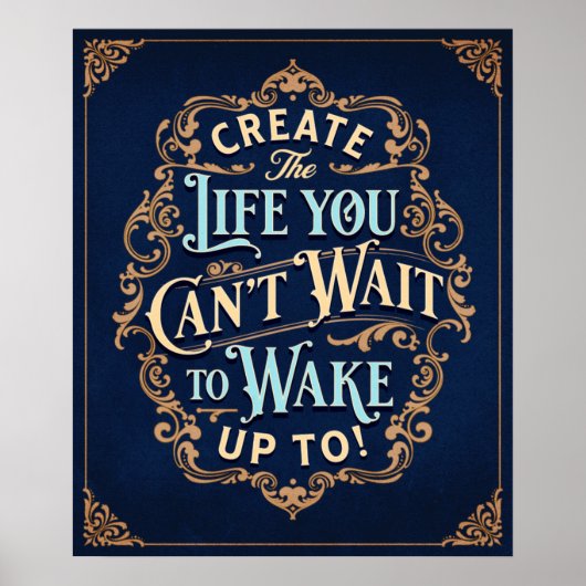 目を覚ますまで待つことができる人生を作る ポスター (正面)