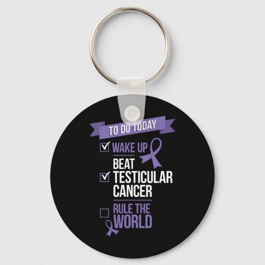 目を覚ますビート精巣がんが世界を支配 キーホルダー (正面)