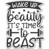 目を覚ます美しい獣の時間だ シール (正面)