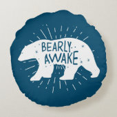 目を覚ます ラウンドクッション (裏面)