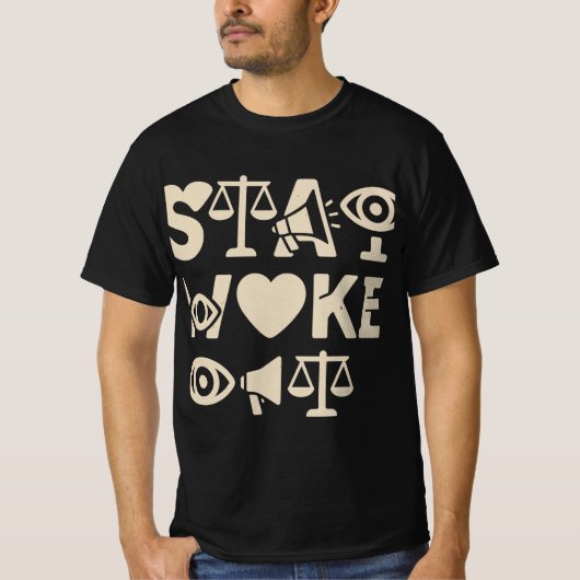 目を覚ませ アウェアネス アパレル Tシャツ (正面)