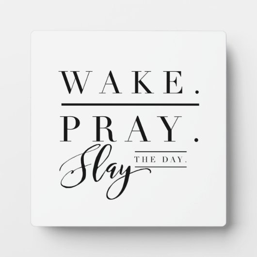 目を覚ま祈せ、イーゼルでデイプラークを殺せ フォトプラーク (正面)