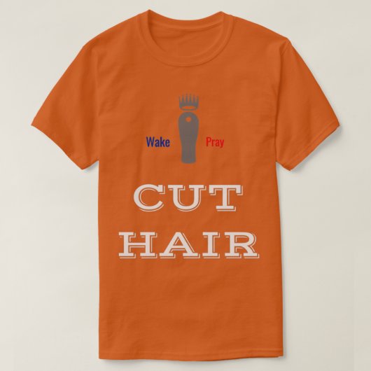 目を覚祈ませ髪を切る Tシャツ (デザイン正面)