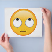 目を転がす顔 - 絵文字 チラシ (手)