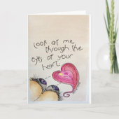 目を通して… サンキューカード (正面)