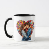 目を閉じたくない マグカップ (左)