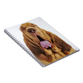 目を閉じたブラッドハウンド(聖ヒューバート・ハウンド) ノートブック (右側)