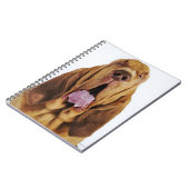 目を閉じたブラッドハウンド(聖ヒューバート・ハウンド) ノートブック (左側)