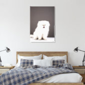 目を閉じた子猫 キャンバスプリント (インサイチュ (寝室))