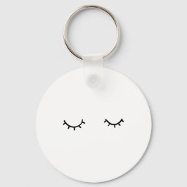 目を閉じて、まつ毛だけ キーホルダー