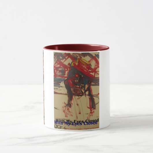 目を閉じて マグカップ (中央)