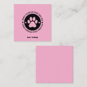 目を閉じると愛する引用文 スクエア名刺 (正面/裏面)