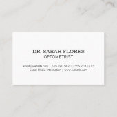 目を閉じる | 視力表 名刺 (裏面)