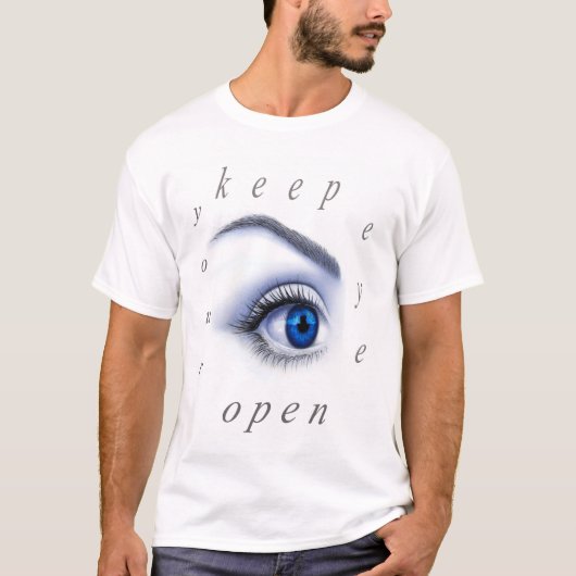 目を開いて Tシャツ (正面)