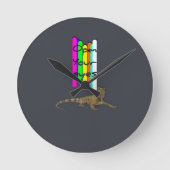 目を開く壁時計 ラウンド壁時計 (正面)