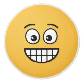 目を開けてニヤニヤ顔 セラミックノブ (正面)