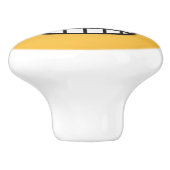 目を開けてニヤニヤ顔 セラミックノブ (側面)