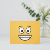 目を開けてニヤニヤ顔 ポストカード (スタンド正面)