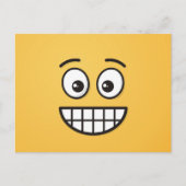 目を開けてニヤニヤ顔 ポストカード (正面)