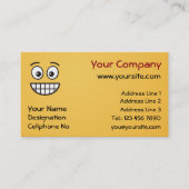 目を開けてニヤニヤ顔 名刺 (正面)