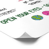 目を開けてビーガン! ポスター (角)