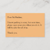 目を開ける 名刺 (正面)