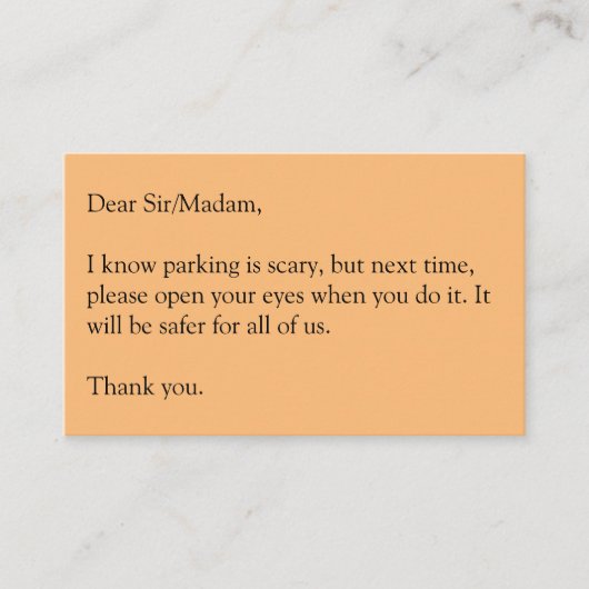 目を開ける 名刺 (正面)