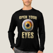 目を開けろ アイ・デザイン トライブレンドＴシャツ (正面)