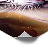 目を魅惑する白い虎の頭 ポスター (角)