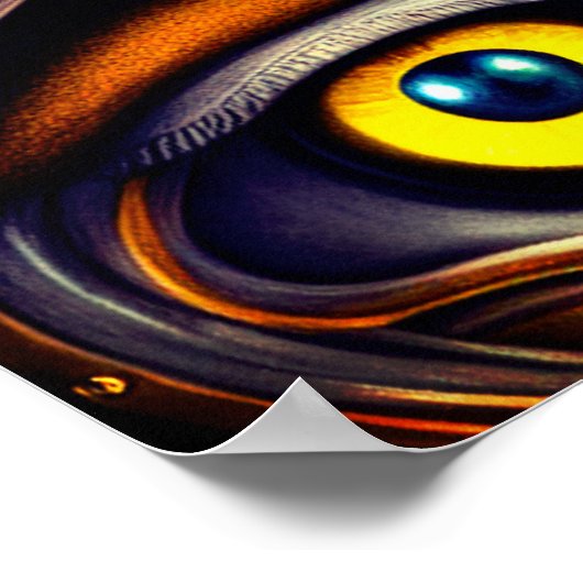 目アート ポスター (角)