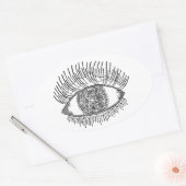 目インスパイア 楕円形シール (封筒)