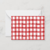 目エレガントのアプリケーションの水の色ベビーシャワー ノートカード (裏面)