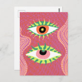 目カラフルはがき ポストカード (正面/裏面)