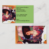 目キャンデーのヴィンテージのファッションのコスチュームの名刺 名刺 (正面/裏面)