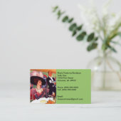 目キャンデーのヴィンテージのファッションのコスチュームの名刺 名刺 (スタンド正面)