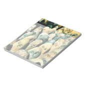 目クール付きロックストーンフクロウ顔 ノートパッド (回転)