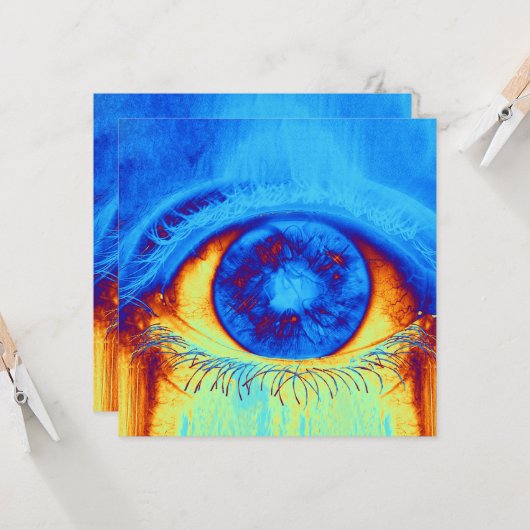 目サイケデリック カード (正面/裏面インサイチュ)