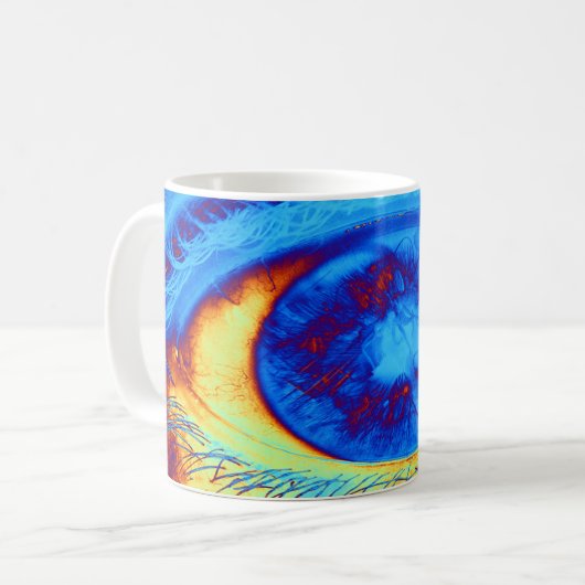 目サイケデリック コーヒーマグカップ (正面左)