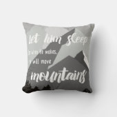 目パーソナライズされたを覚ますと寝なさい クッション (正面)