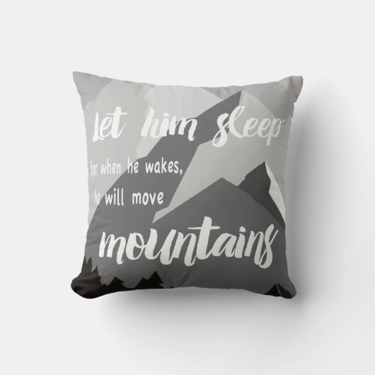 目パーソナライズされたを覚ますと寝なさい クッション (正面)