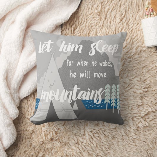 目パーソナライズされたを覚ますと寝なさい クッション (ブランケット)