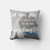 目パーソナライズされたを覚ますと寝なさい クッション (正面)