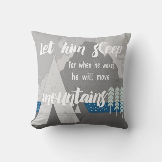 目パーソナライズされたを覚ますと寝なさい クッション (正面)