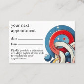 目パーソナライズされた的な 予約カード (裏面)