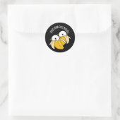 目保を剥いた眼おもしろい球プンダークBG ラウンドシール (バッグ)