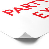 目保医による冷静とパーティー ポスター (角)